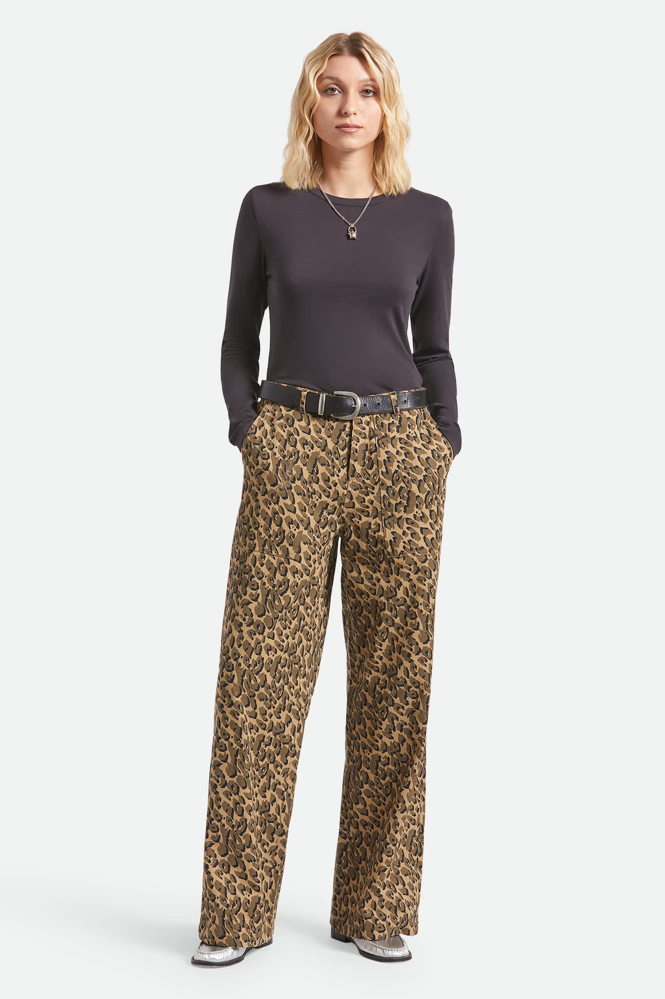 Jane Utility Wide Leg Pant - Brown Cheetah - Image 6